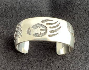 Virgil Thomas Hopi Sterling Silver Cuff Bracelet