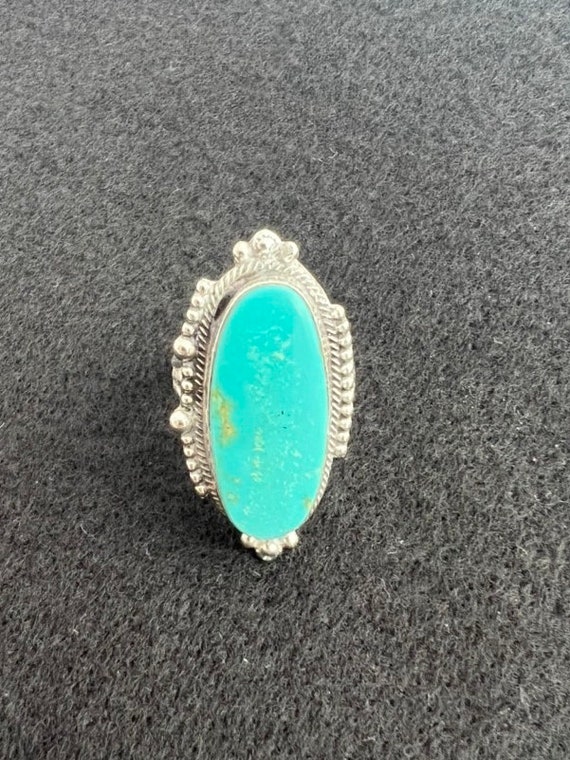 Navajo Turquoise Ring by Ella Peters