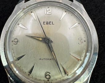 Vintage Ebel Automatic stainless Steel Mens Watch