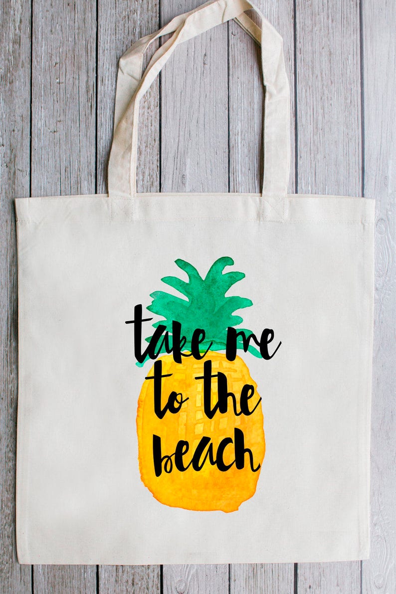 pineapple beach bag