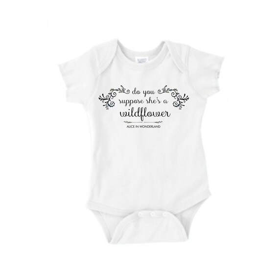 alice in wonderland baby romper