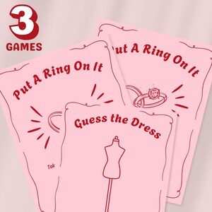 3-Pack Entry Table Games, Bridal Shower Game, Printable Template, Playful Bride Game, Wedding Shower, Bride-to-Be Party Games