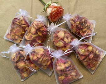 100% Natural Dried Flower * Peach Rose Petals* REAL, ECOFRIENDLY, BIODEGRADABLE