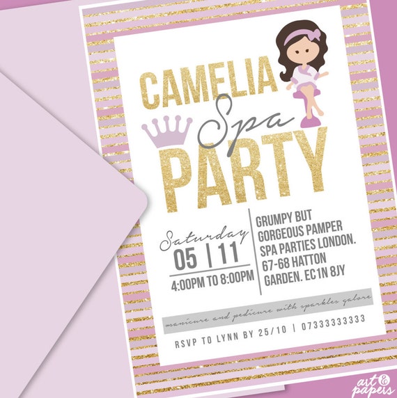 8 invitations anniversaire - Princesse - Happy Family