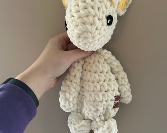 READY TO SHIP - Meave the Mouse mini - lovey - snuggler - cuddler - baby - toddler - stuffed animal - mini - knotted lovey - crochet lovey