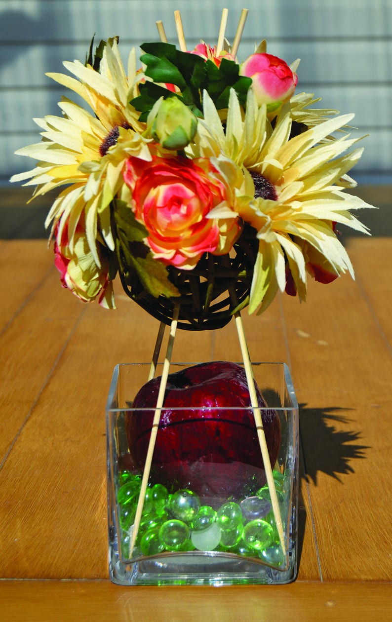 Valentines Spring Summer Floral Centerpiece Artificial Etsy