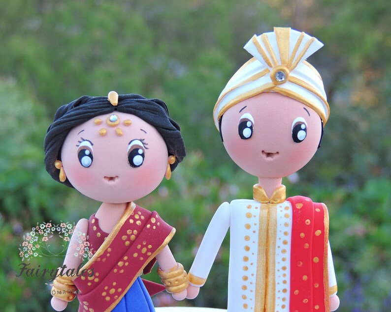 Personalized Wedding Cake Topper Indian Cake Topper Wedding Etsy
