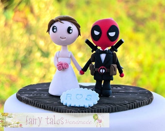 Deadpool Cake Topper Etsy