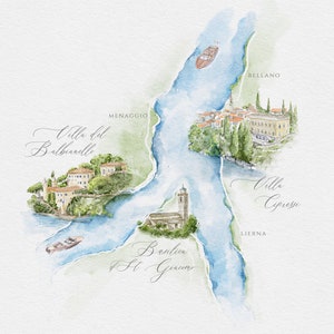 Individuelle Karte mit 3 Austragungsorten Hochzeit Karte Design Aquarell Hochzeitskarte / Hochzeitsplaner / Hochzeitskarte