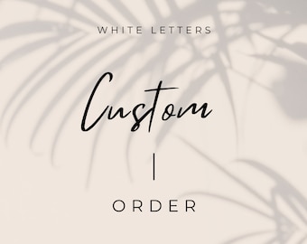 Custom Order for Christy