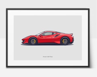 Car Illustration Etsy