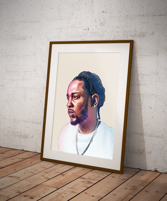 Kendrick Lamar INSPIRED WALL ART Print Poster Minimal A4 A3 HIP HOP RAP