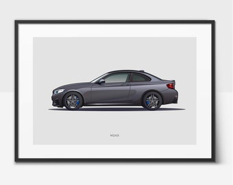 M240i Coupe, Car Poster