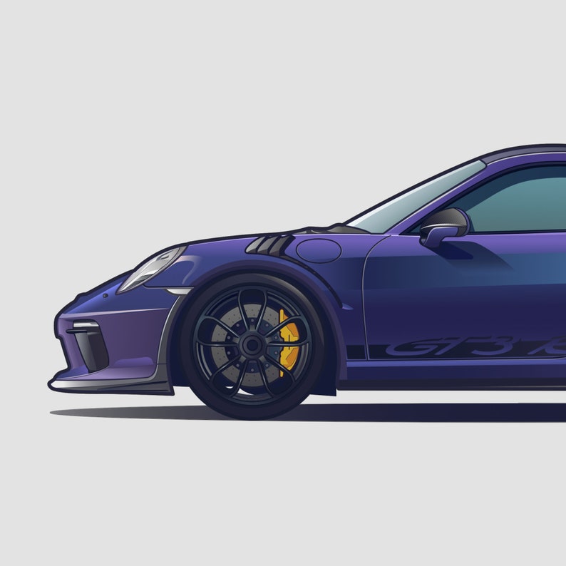 GT3 RS Supercar Poster Auto-Druck | Etsy