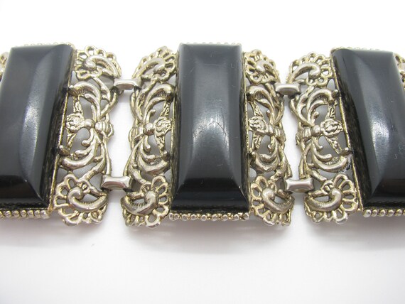 Super Mod Mid-Century Chunky Statement Bracelet o… - image 2