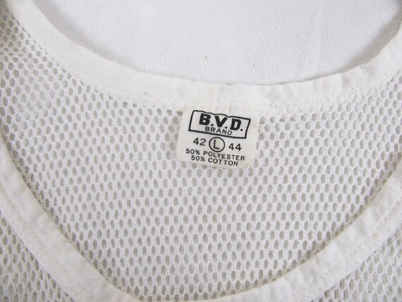 Iconic and Rare - 1970s-80s B.V.D. Mesh Sleeveles… - image 5
