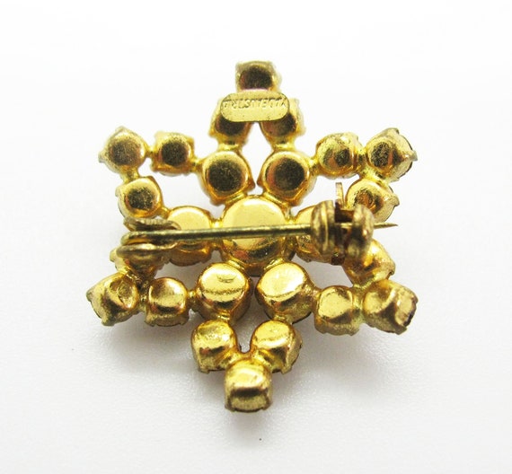 Vivid Sparkling 1940s Vintage Austrian Brooch / P… - image 4