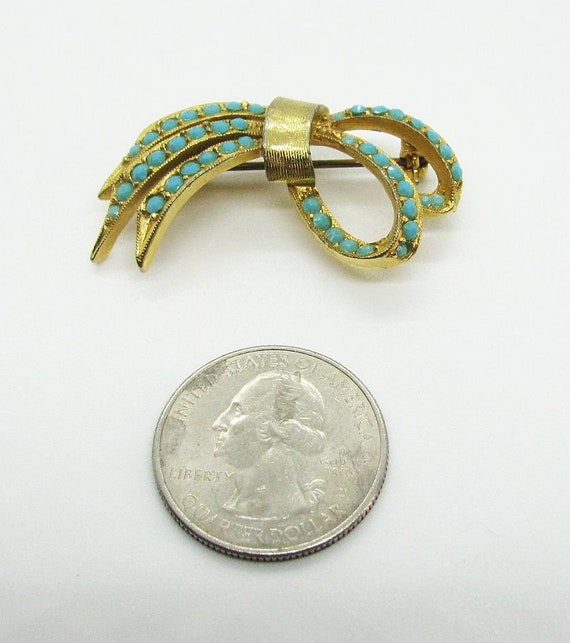 Sixties Vintage Bow-Shaped Sphinx Designer Brooch… - image 6