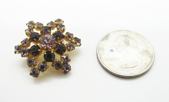 Vivid Sparkling 1940s Vintage Austrian Brooch / P… - image 2