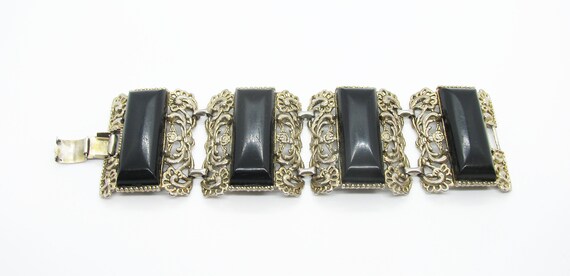 Super Mod Mid-Century Chunky Statement Bracelet o… - image 3