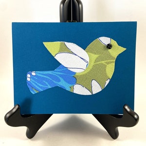 Carte oiseau fait main