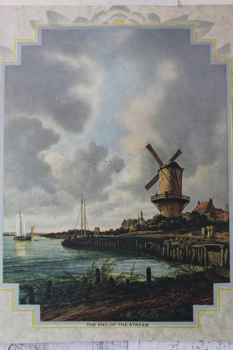 Group of Vintage Calendar Art 6 Prints Etsy