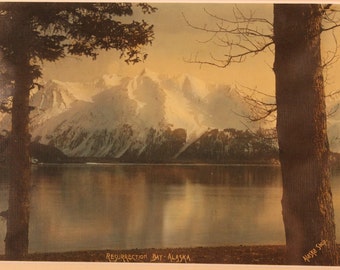 Vintage Photograph Resurrection Bay by the Alaska Shop
