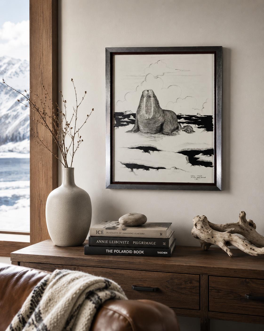 Walrus Drawing Art - Etsy