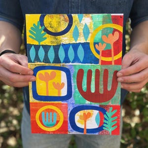 Modern Art Original Handmade Paper Collage