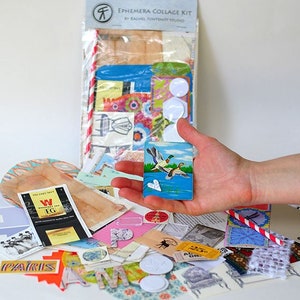 Mixed Paper Collage Kit Paper Pack 40+