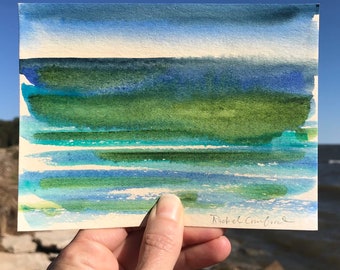 Watercolor Seascape Original Painting