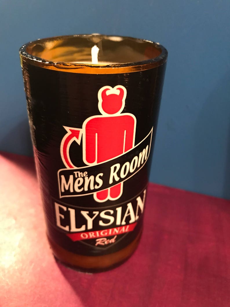 Beer Bottle Candle Elysian Brewery Men S Room Original Red 99 9 Kisw