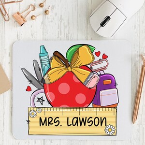 Personalized Teacher Mousepad, Cheap Teacher Gift, Teacher Gifts, Teacher Appreciation Week Gift, Teacher Gift Idea