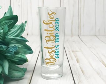 girls trip shot glasses