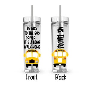 Bus Driver Gift, Bus Driver Tumbler, Bus Driver Cup, Personalized Bus Driver Gift, Bus Driver Appreciation