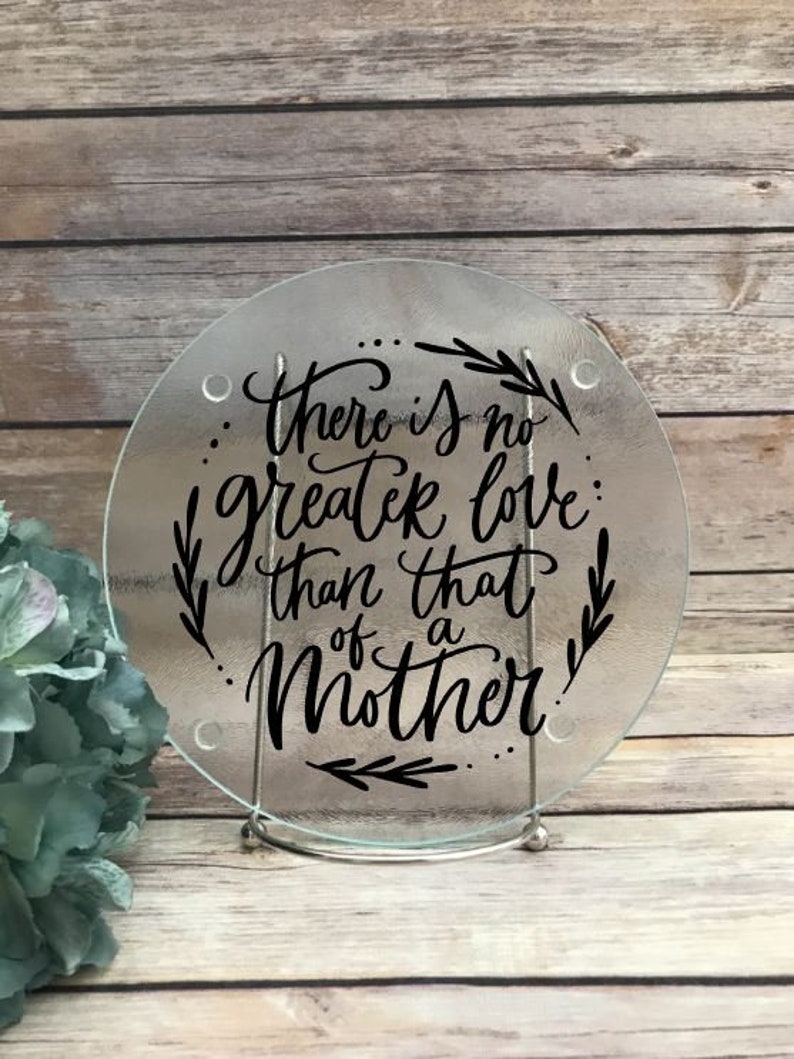 Mom Cutting Board Mother Gift Glass Cutting Board Quote Etsy