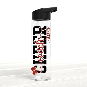 Cheer Coach Water Bottle, Cheerleading Coach Gift, Summit Gifts, Cheerleading Gifts, Personalized Kids Water Bottle,  Kid Sports Bottle