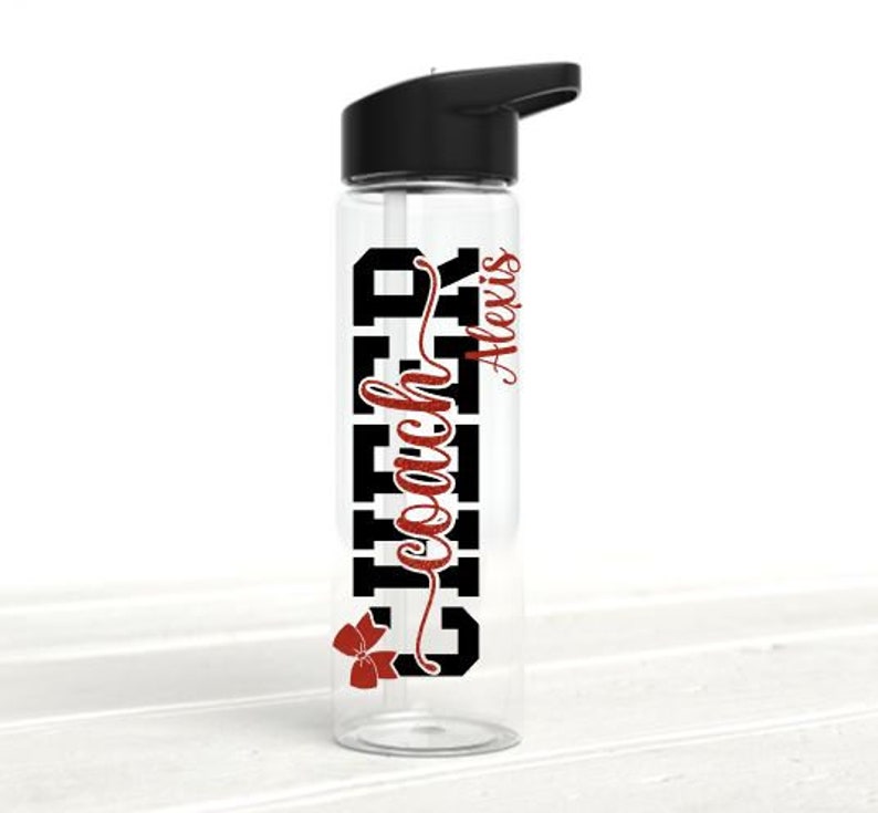 Cheer Coach Water Bottle Cheerleading Coach Gift Summit Etsy