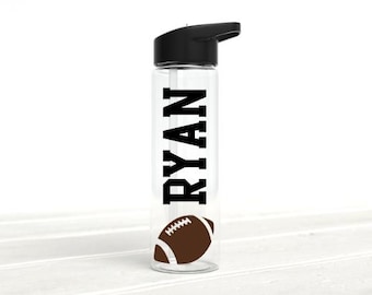 Football Water Bottle, Football Gifts, Flag Football, Personalized Kids Water Bottle, Football Coach Gift, Kid Sports Bottle, Football Mom