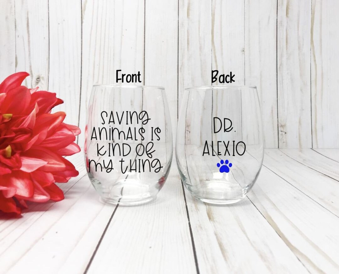 Veterinarian Gift Vet Tech Week Gift Veterinarian Wine Etsy