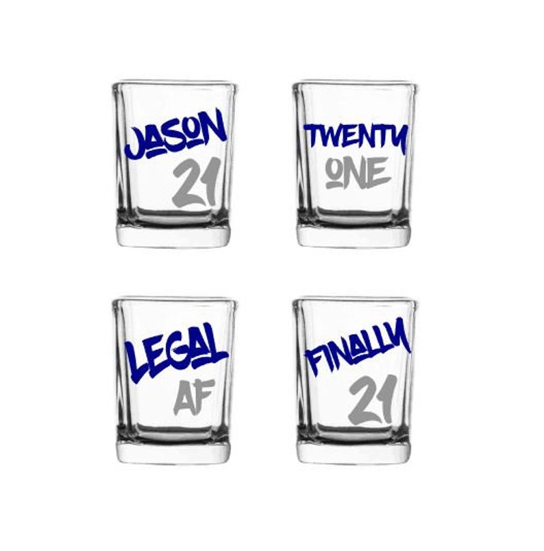 RIP Fake ID Legal AF 21st Birthday Gift For Him 21st Birthday Gifts 21st Birthday Shot Glass Finally 21