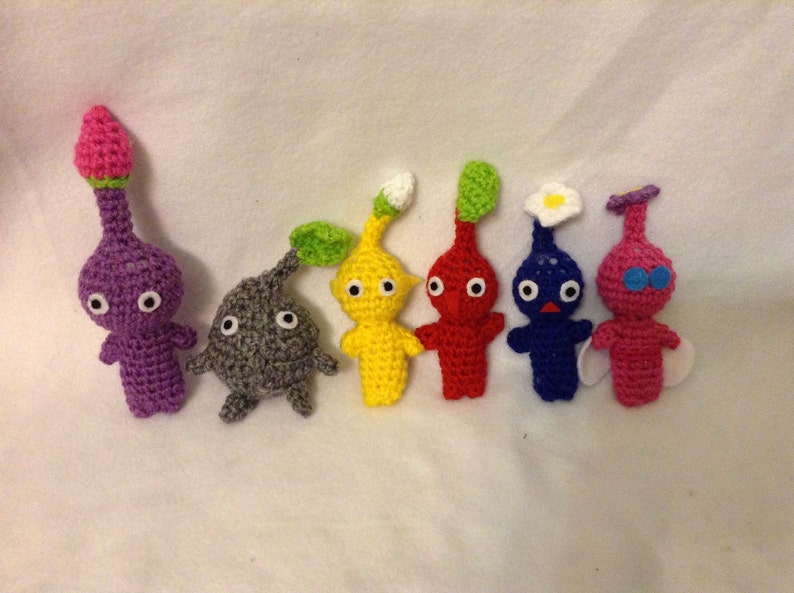 Mini Pikmin Plush Set | Etsy