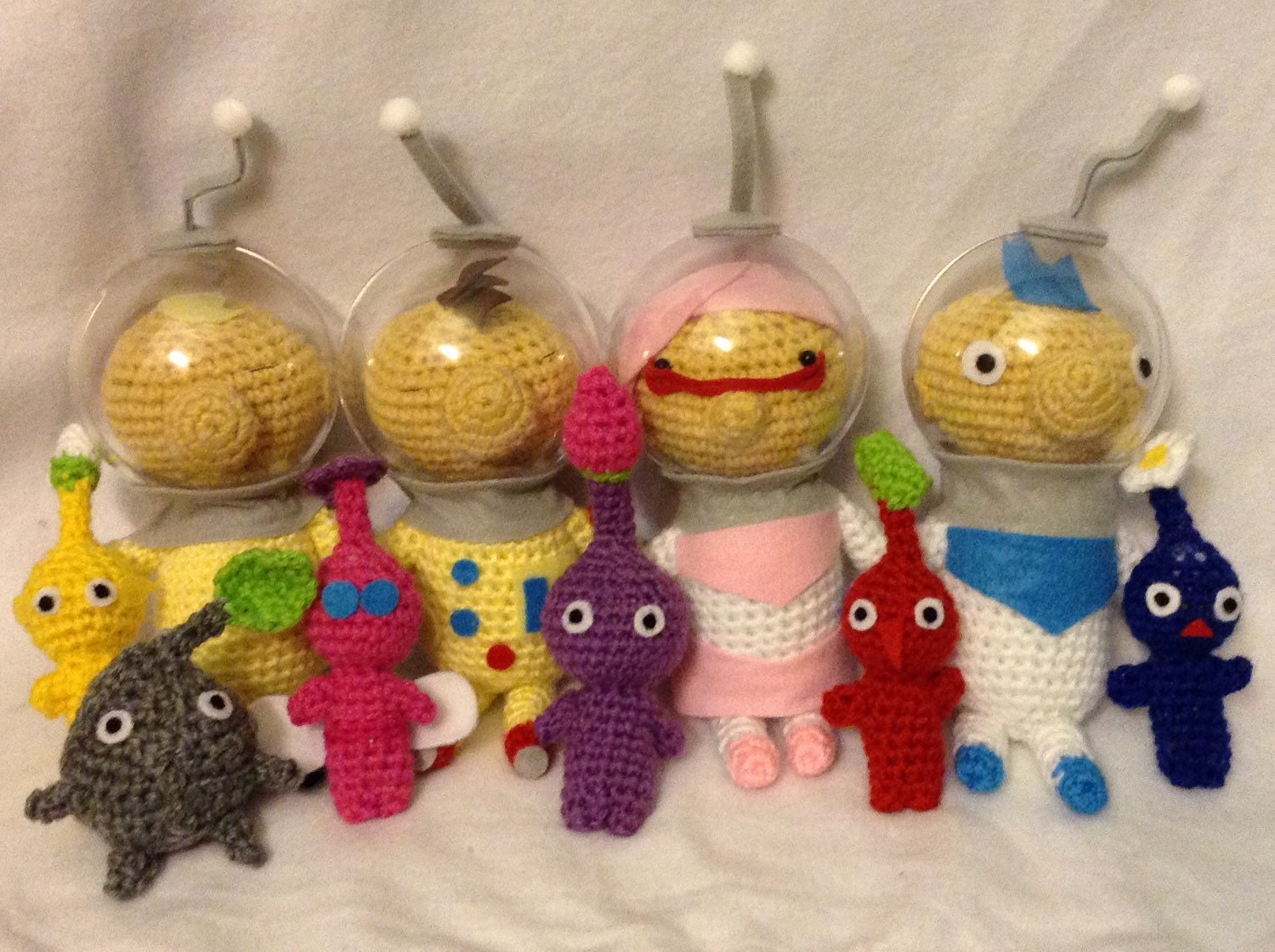 Pikmin Plush Set of Four Crochet Amigurumi Etsy