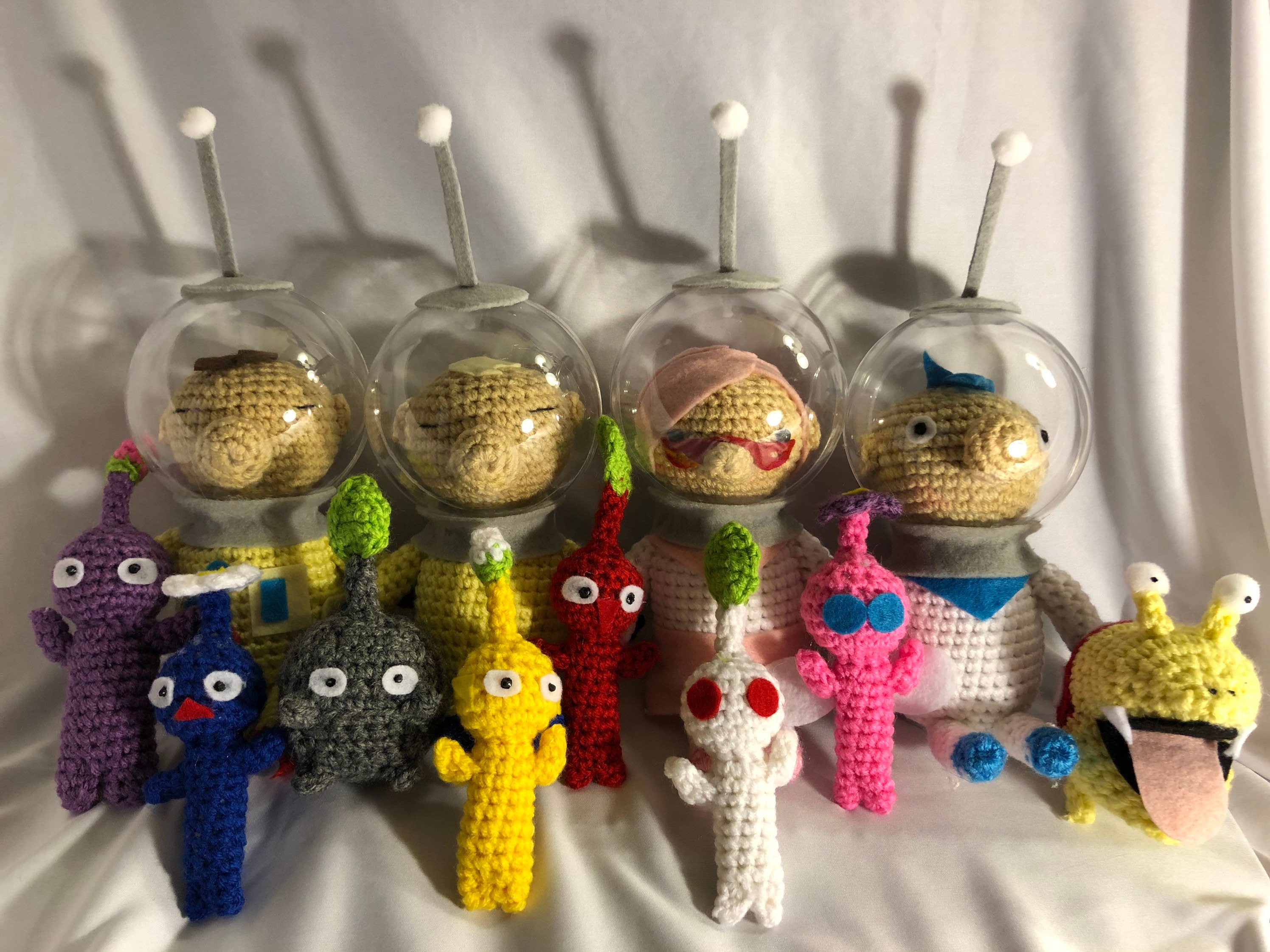 Pikmin Plush Set of Four Crochet Amigurumi Etsy