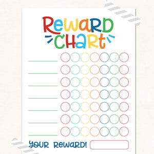 Reward Chart / DIGITAL / Kids Reward Chart / Progress Chart / Reward ...