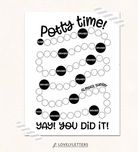 Potty Sticker Chart Printable