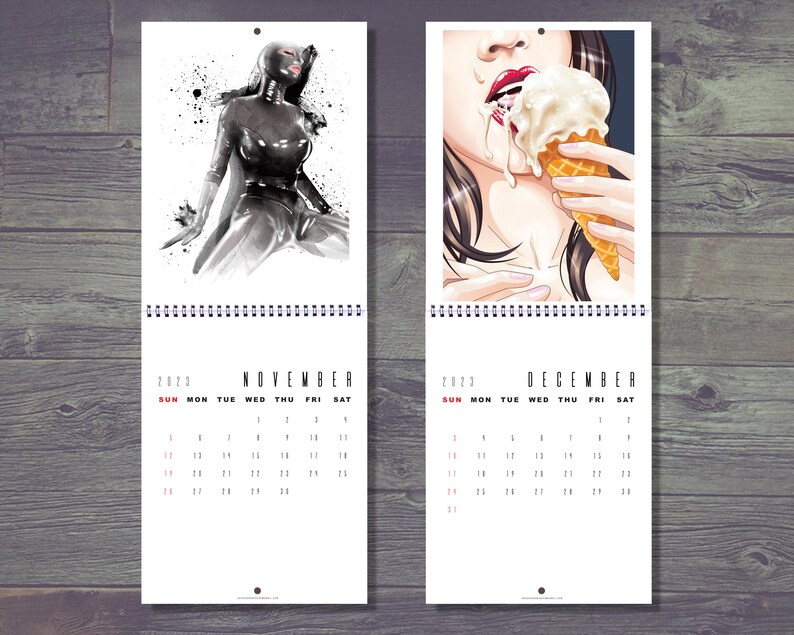 Nude Girls 2023 Calendar 2023 Wall Calendar 2023 Monthly Etsy Norway