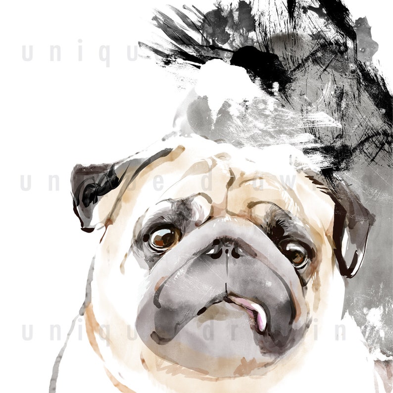 DOG Portrait from Photo Pet Dog Portrait Custom Painting Personalized Custom Pet Drawing Memorial Gift Retriever Dog Portrait a Gift 007dog