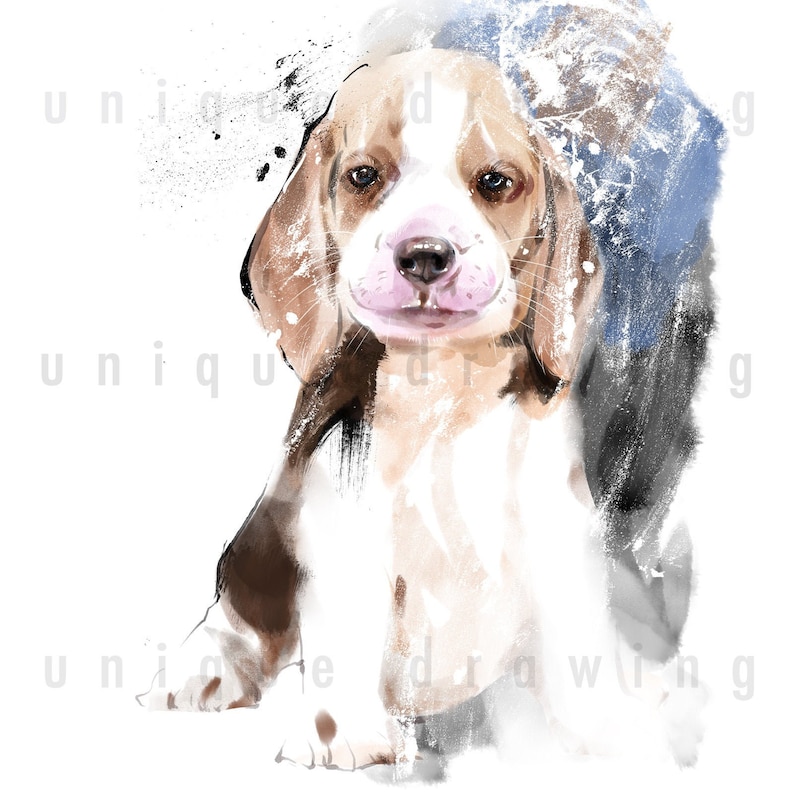 DOG Portrait from Photo Pet Dog Portrait Custom Painting Personalized Custom Pet Drawing Memorial Gift Puppy Dog Portrait for Gift 009dog