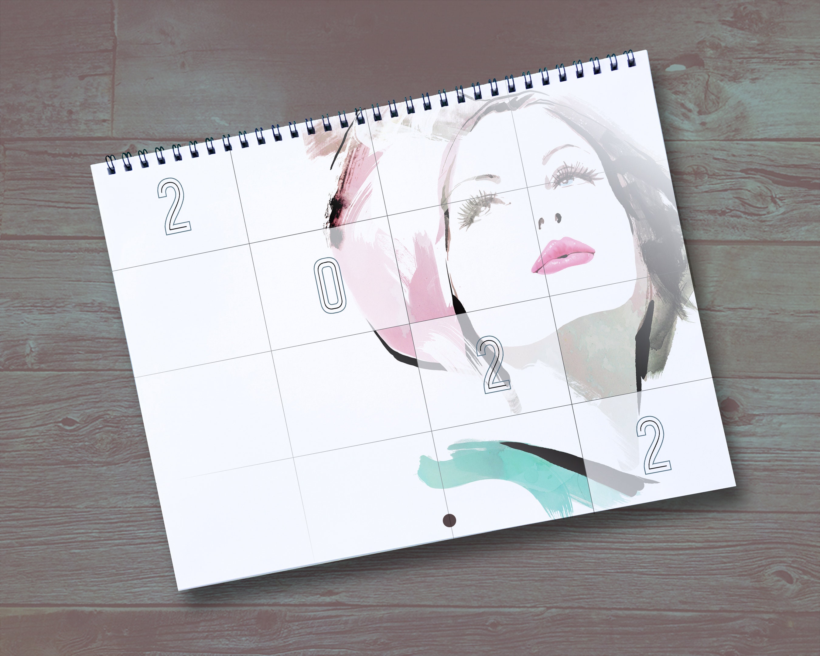Fashion Calendar 2022 2022 Fashion Illustration Calendar 2022 Calendar 2022 Wall | Etsy Uk